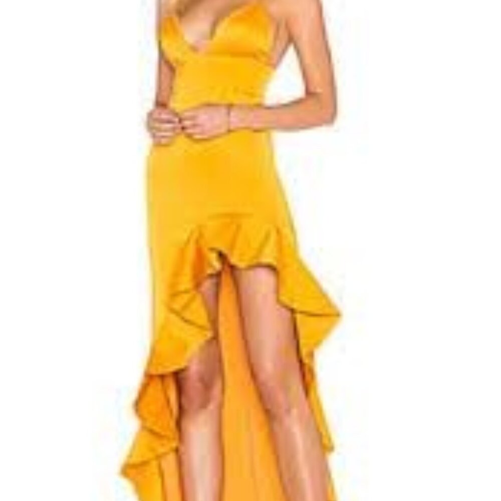 Lovers & Friends high slit Ruffle dress